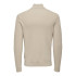 Sudadera Only & Sons phil Reg 12 Struc Half Zip Silver Lining Hombre