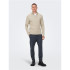 Sudadera Only & Sons phil Reg 12 Struc Half Zip Silver Lining Hombre