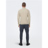 Sudadera Only & Sons phil Reg 12 Struc Half Zip Silver Lining Hombre