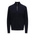 Sudadera Only & Sons phil Reg 12 Struc Half Zip Dark Navy Hombre