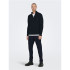 Sudadera Only & Sons phil Reg 12 Struc Half Zip Dark Navy Hombre