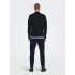 Sudadera Only & Sons phil Reg 12 Struc Half Zip Dark Navy Hombre
