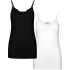Camiseta Vero Moda Vminge Lace Singlet 2-Pack Tall Black Mujer