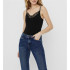 Camiseta Vero Moda Vminge Lace Singlet 2-Pack Tall Black Mujer