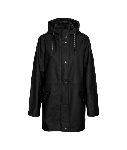 Chaqueta Vero Moda malou Coated Tall Black Mujer