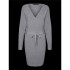 Vestido Vero Moda hollyrem V-Neck Medium Grey Melange Mujer