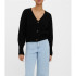 Sudadera Vero Moda lea V-Neck Cuff Cardin Black Mujer