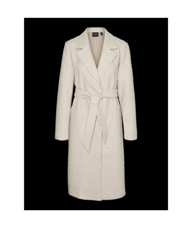Chaqueta Vero Moda fortuneaya Long Coat Oatmeal...