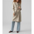 Chaqueta Vero Moda fortuneaya Long Coat Oatmeal Mujer