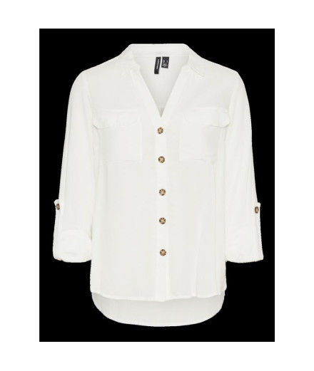 Camisa Vero Moda bumpy New Tll Snow White Mujer