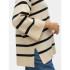 Sudadera Vero Moda saba 3/4 V-Ncktripe Birch Mujer