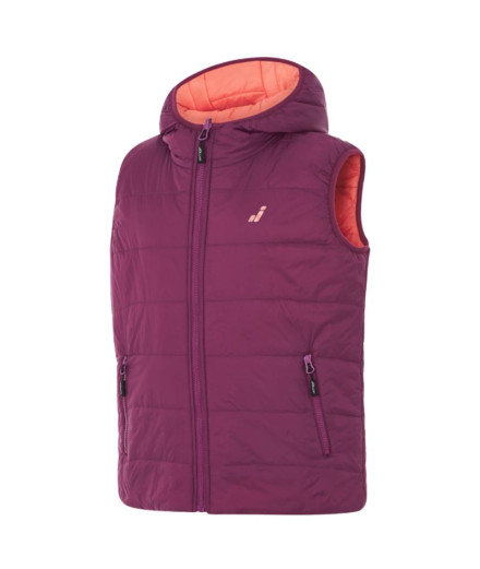 Chaleco Joluvi Shure Rever Infantil Ciruela /Rosa Palo