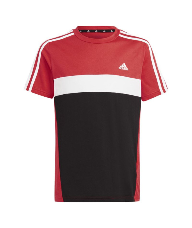 Camiseta adidas 3 Bandas Tib Infantil Rojo...