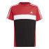 Camiseta adidas 3 Bandas Tib Infantil Rojo brillante