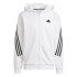 Chaqueta adidas Future Icons 3 Bandas Full-Zip Hoodie Hombre Blanco