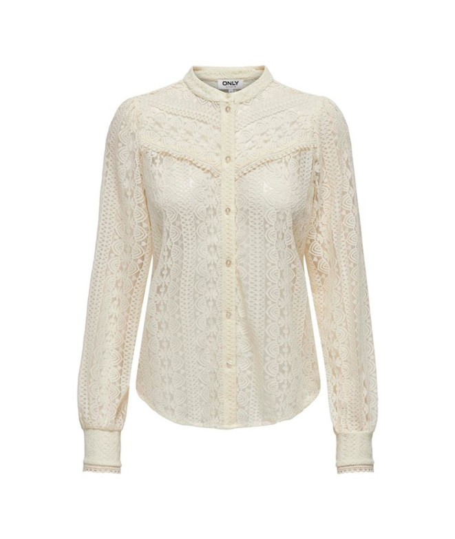 Camisa Only Onlreba Lace L/S Shirt Wvn Noos...