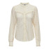 Camisa Only Onlreba Lace L/S Shirt Wvn Noos Mujer Egret