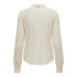 Camisa Only Onlreba Lace L/S Shirt Wvn Noos Mujer Egret