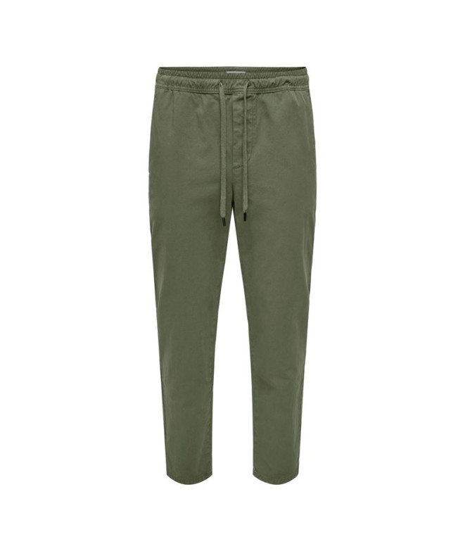 Pantalones Only & Sons Taper 0183 Hombre Olive...