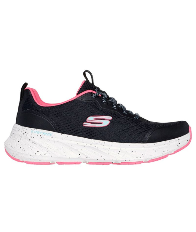 Zapatillas Skechers Edgeride Mujer Negro Rosa
