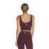 Sujetador deportivo Skechers Goflex Rib Longline Bra Fig Mujer
