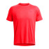 Camiseta de Fitness Under Armour Tech Textured Ss Hombre Rojo