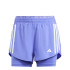 Pantalones de Running Adidas Own The Run 3 Bandas 2In1  Mujer Azul