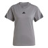 Camiseta Adidas Future Icons 3 Bandas Mujer Gris