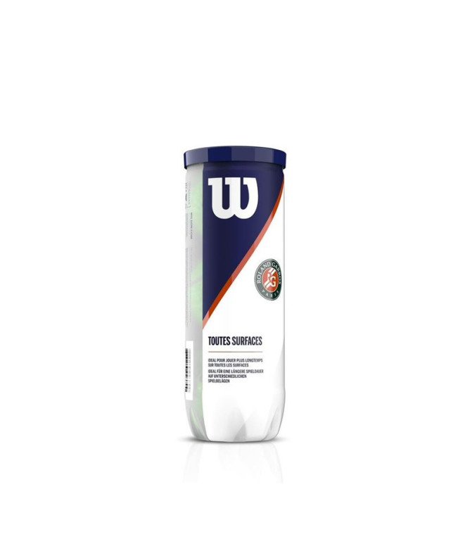 Bote de 3 Pelotas de Tenis Wilson Roland Garros...