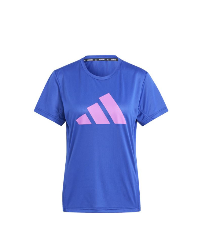 Camiseta de Running adidas Run It Mujer Azul