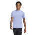 Camiseta adidas Future Icons 3 Stripes Infantil Azul/Blanco