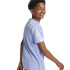 Camiseta adidas Future Icons 3 Stripes Infantil Azul/Blanco