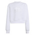 Sudadera adidas Glam Crew Niña Blanco