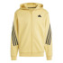 Chaqueta adidas Future Icons 3 Bandas Full-Zip Hoodie Hombre Avena