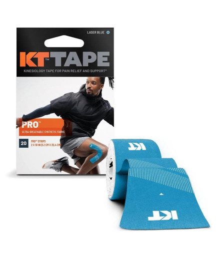 Cintas KT Tape Pro Precut (20 x 25cm) 5 Meters Laser Azul