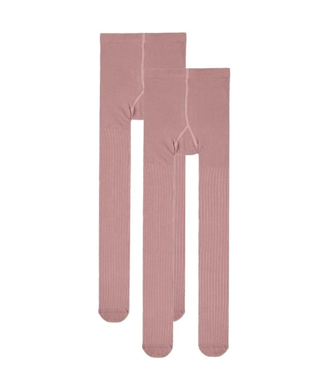 Calcetines Name it nyhose Rib 2P Woodrose