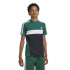Camiseta adidas Tiberio 3 Bandas Colorblock Infantil Verde Oscuro