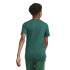 Camiseta adidas Tiberio 3 Bandas Colorblock Infantil Verde Oscuro