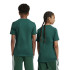 Camiseta adidas Tiberio 3 Bandas Colorblock Infantil Verde Oscuro