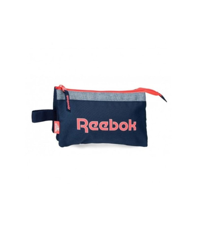 Estuche Tres Compartimentos Reebok Lucia Azul...