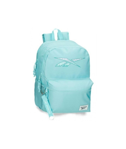 Mochila Escolar Reebok Ann Dos Compartimentos 44 Cm Turquesa