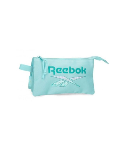Estuche Tres Compartimentos Reebok Ann Turquesa