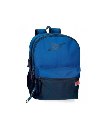 Mochila Escolar Reebok Atlantic Dos Compartimentos Azul...
