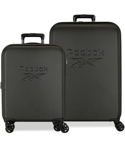 Juego De Maletas Rígidas Reebok Franklin 55 - 70 Cm Negro...