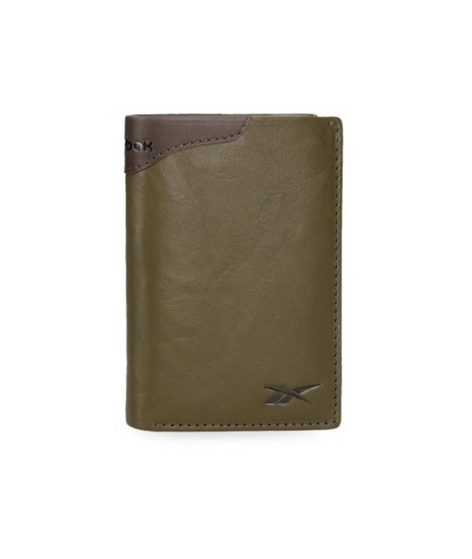 Cartera Reebok Club Vertical Con Monedero Verde...
