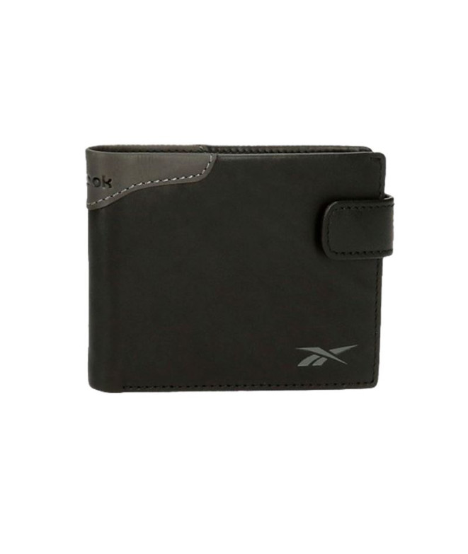 Cartera Horizontal Reebok Club Negro Con Cierre...