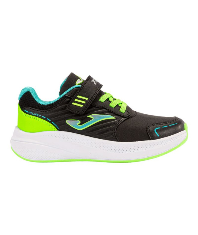 Zapatillas Joma Fury 2401 Negro Turquesa Infantil