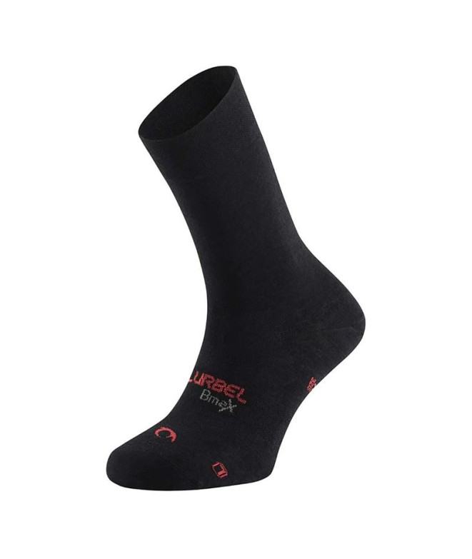 Calcetines de Montaña Lurbel Liner Five Negro/Rojo