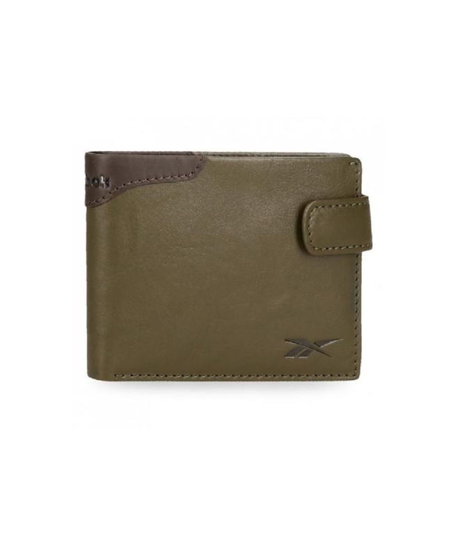 Cartera Horizontal Reebok Club Verde Con Cierre...