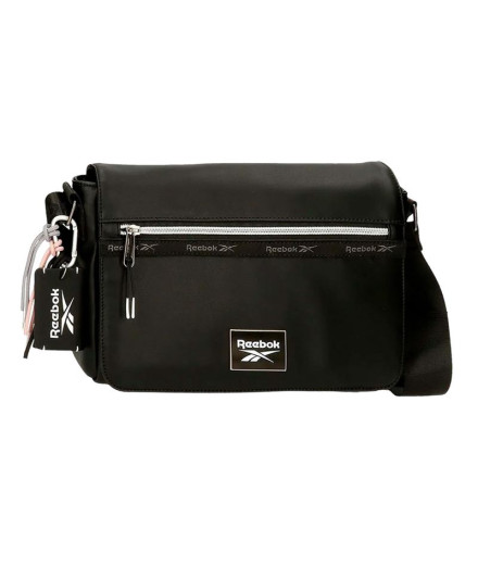 Bandolera con Solapa Reebok Tina Negro